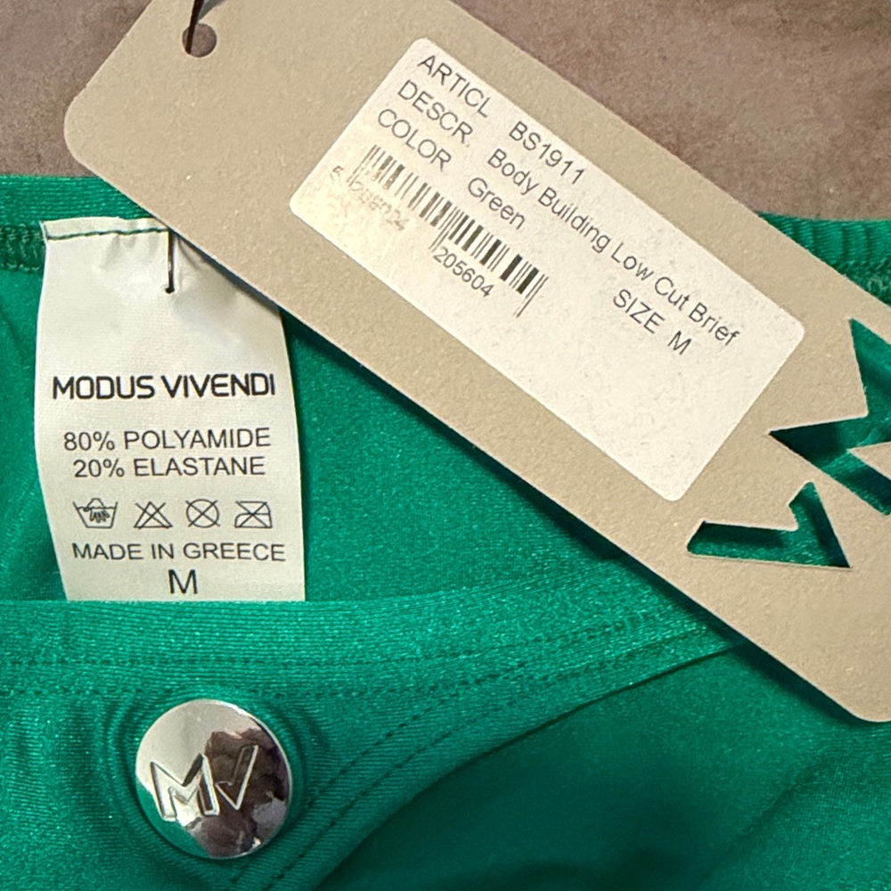NWT | Modus Vivendi | Bodybuilding Low Cut Swim Brief | Size M - Picture 4 of 4